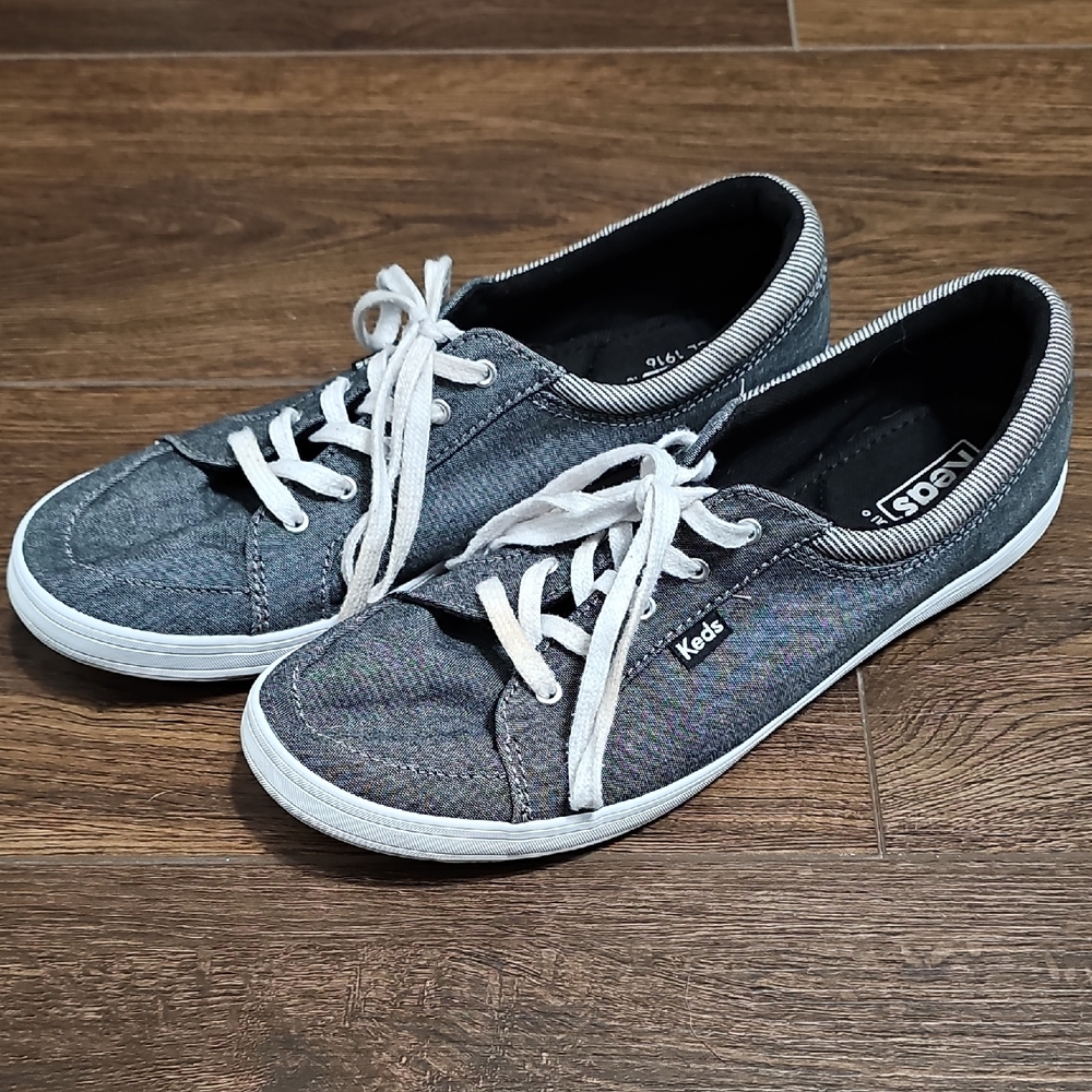 Keds Denim Blue Sneakers with White Laces